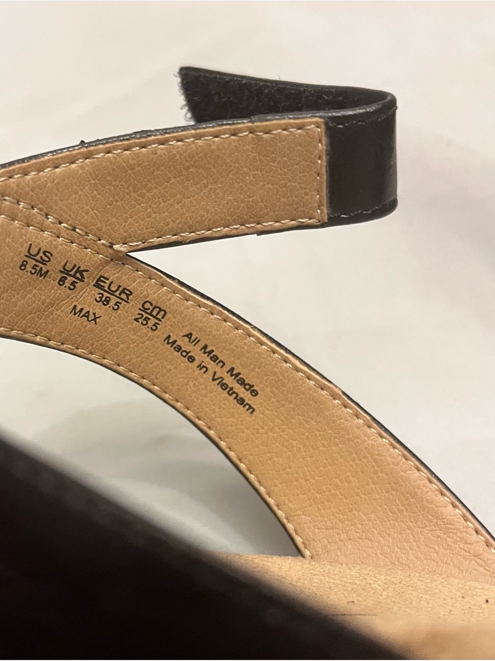 Life Stride Classic Black Wedge Sandals 8.5 - Picture 6 of 6